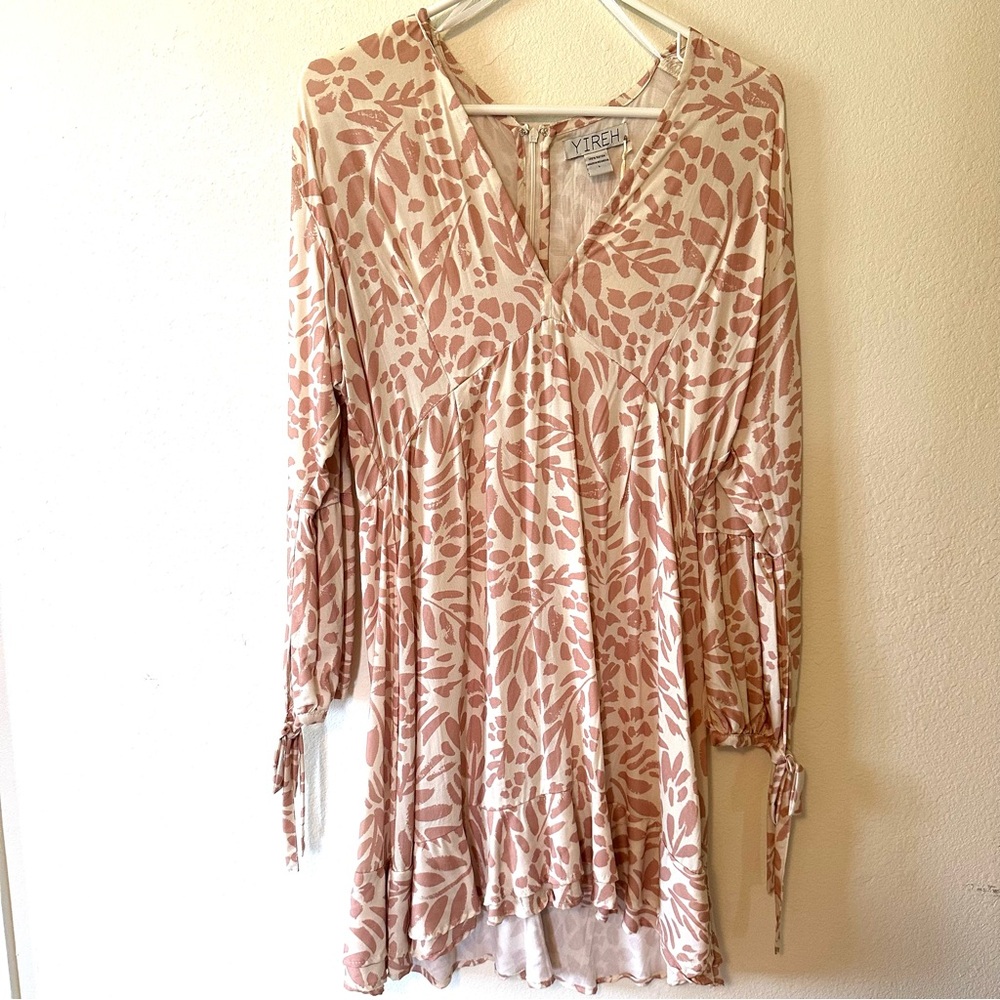 Women's Floral Dress - Cream